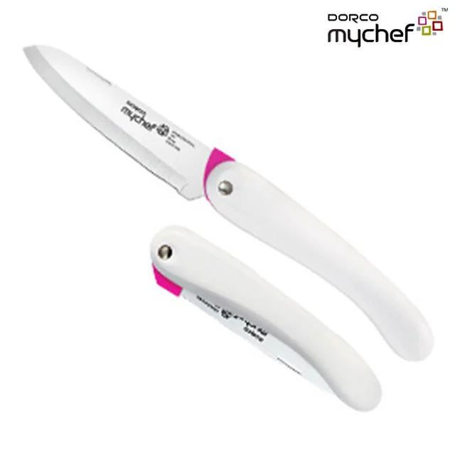 도루코 접이식 휴대용 핑크 포인트 과도 90mm 캠핑용