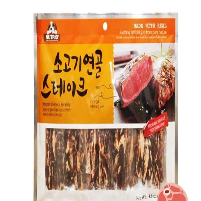 소고기 연골 스테이크 400g 강아지스테이크 강아지간식 반려견소고기육포 펫간식