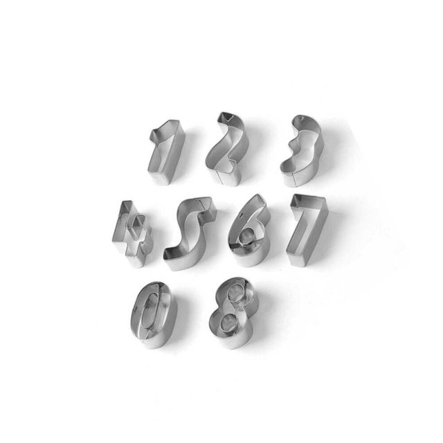 숫자 쿠키커터 9종세트, 베이킹틀 숫자틀 DIY쿠키