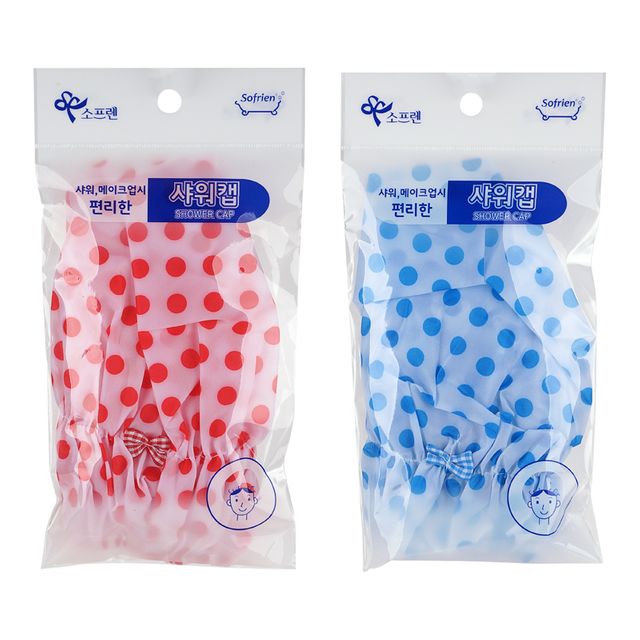 소프렌 도트 샤워캡 색상랜덤 헤어캡