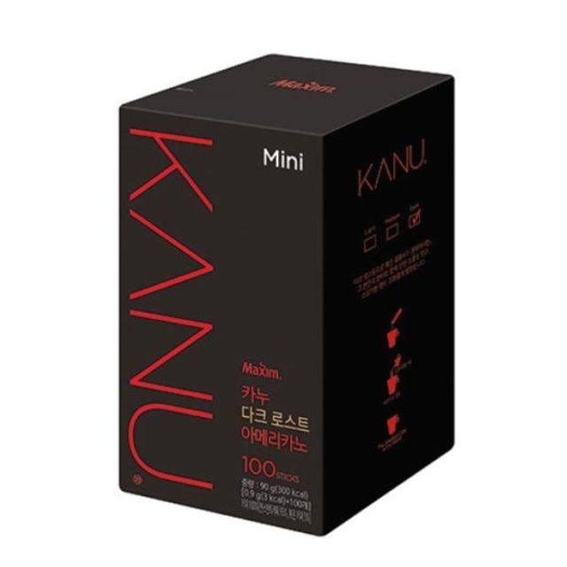 맥심 카누 다크 로스트 미니 100개입 스틱 커피