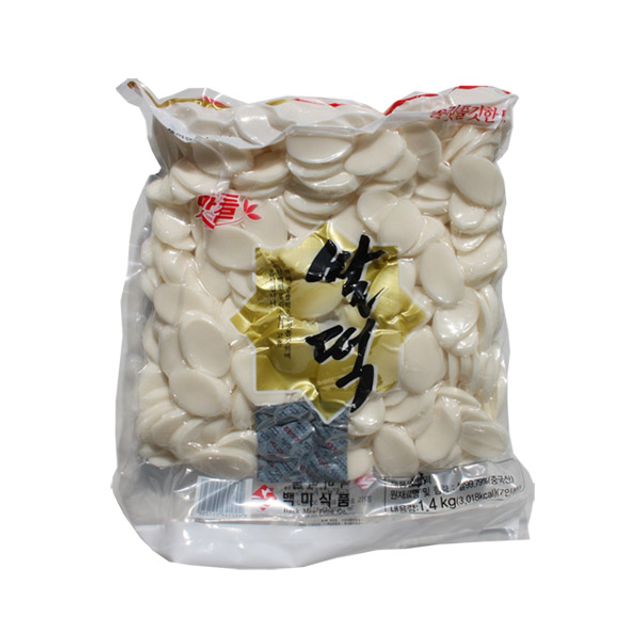 백미 쌀떡 1.4kg 떡볶이 떡국용 냉동 간편 조리