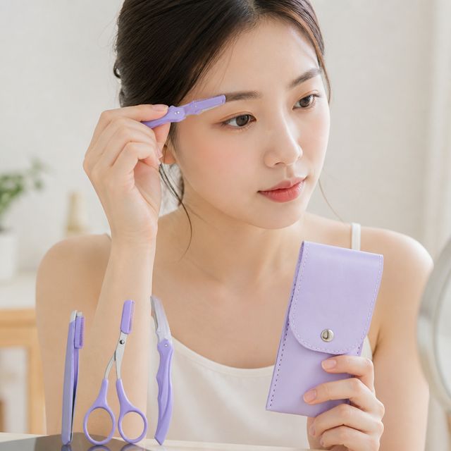 눈썹 손질 도구 족집게 커터 가위 뷰티 메이크업용