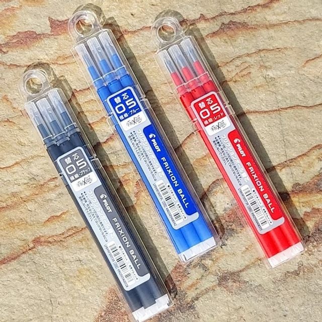 파이롯트 프릭션 지워지는 볼펜 리필심 0.5mm 3입