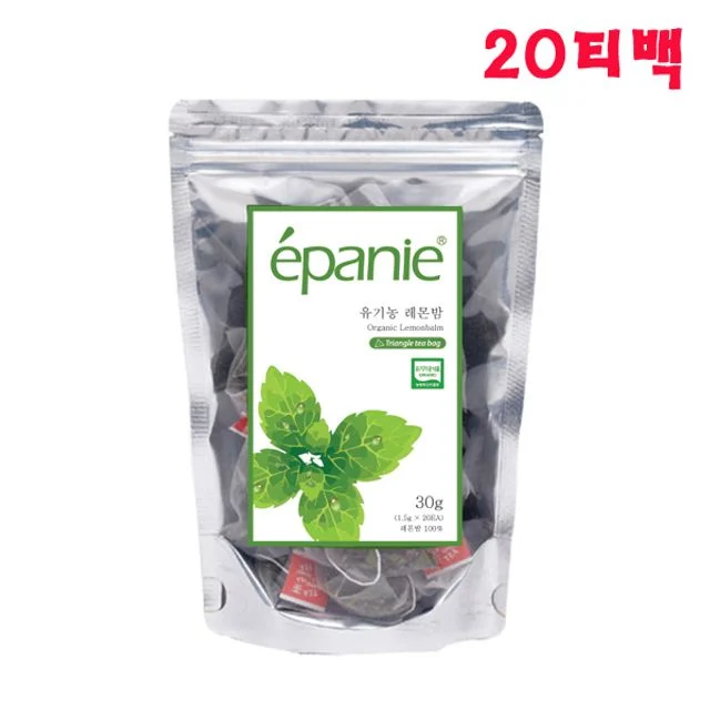 에빠니 레몬밤 허브차, 20티백 삼각티백 지퍼백 포장