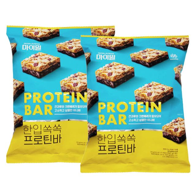마이밀 한입쏙쏙 프로틴바 15개입 2봉