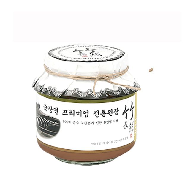 죽장연 프리미엄 전통 된장 1kg 유리병 - 명품 장류