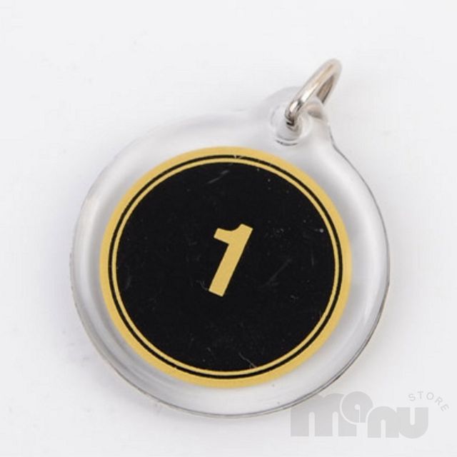 락카번호표 사우나락카번호키링 10P 양면 번호판 1-100