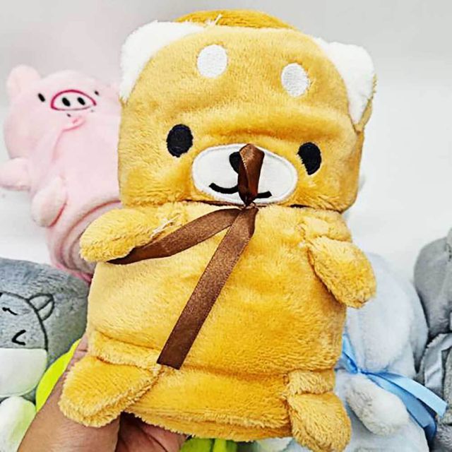 극세사 동물담요 휴대용 귀여운 캐릭터담요 무릎덮개
