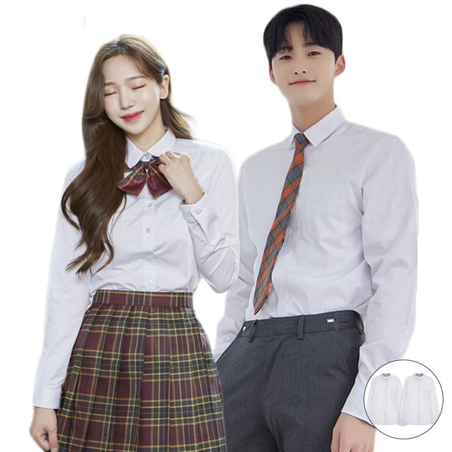 교복몰 2장 패키지 남여 최고급 교복셔츠 세트