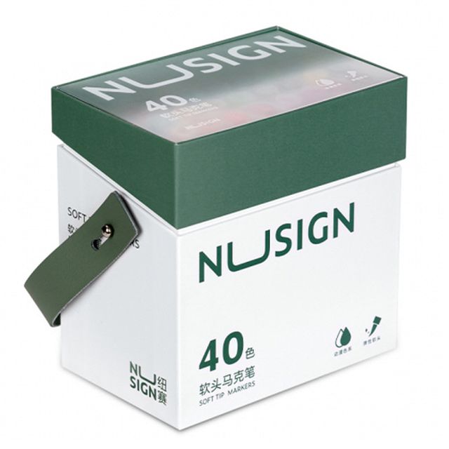 JMds 델리 마카 누사인 트윈 스케치 브러쉬마카 40색 NS736-40 마커 미술마카 드로윙마카