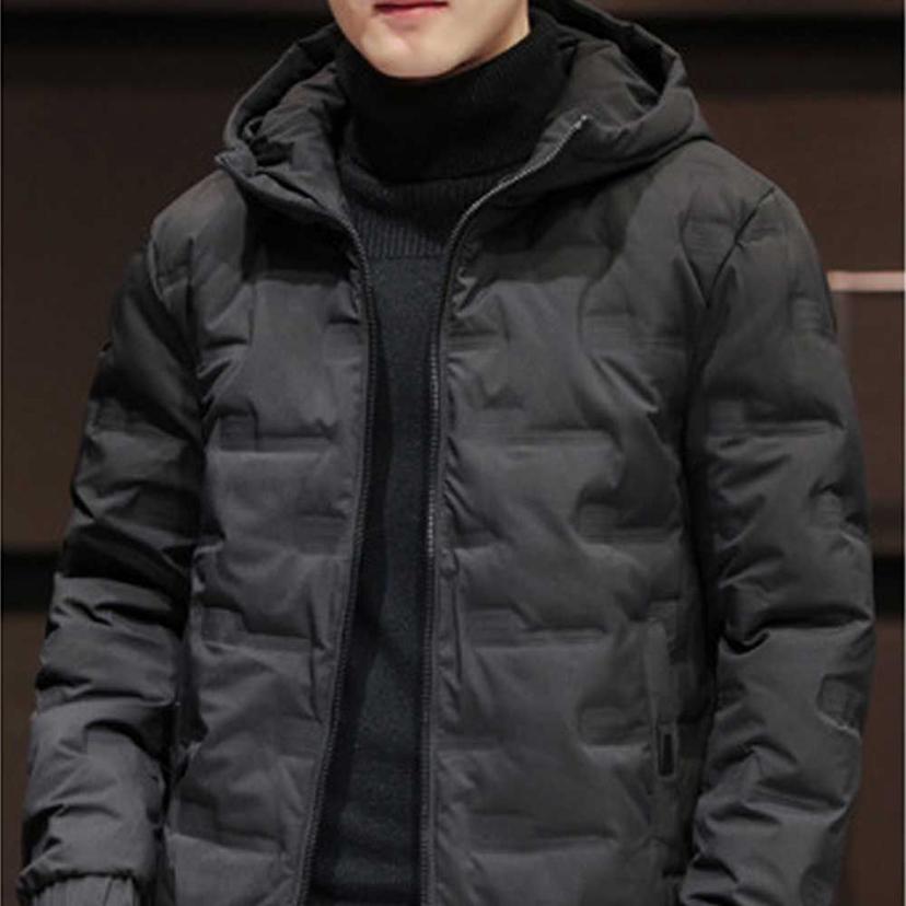 아빠 선물용 겨울 후드 패딩 점퍼 - 퀼팅 숏 잠바