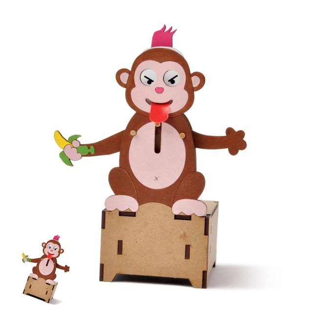 목재조립키트 목재조립 춤추는 헬로몽키
