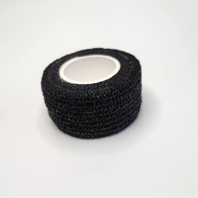 운동용 스포츠 테이핑 접착밴드 2.5cm 검정