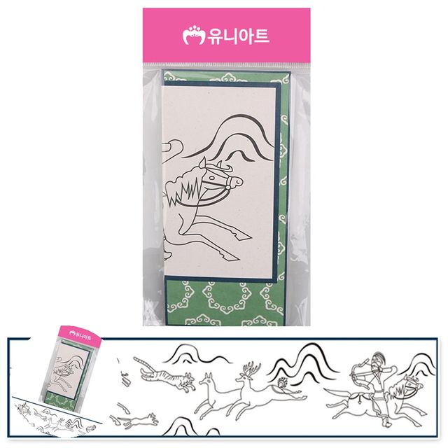 공예재료 어린이만들기 나만의 병풍만들기 8폭 수렵도