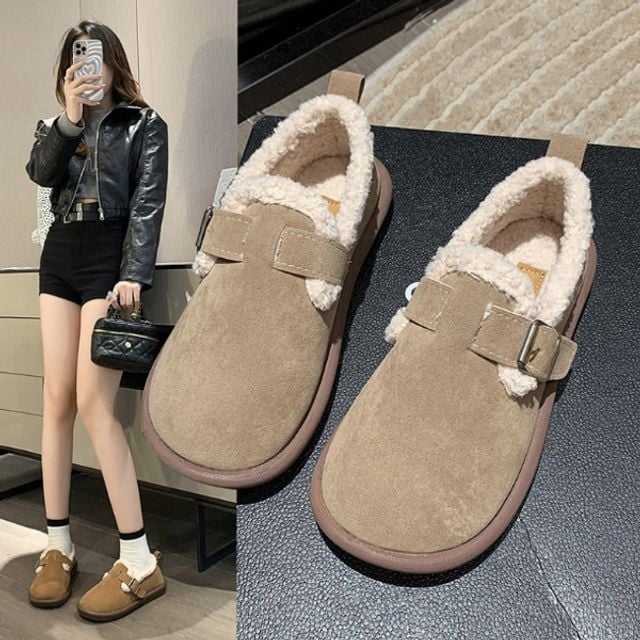 포근 둥근코 데일리 겨울 단화 모카신 털신 추천