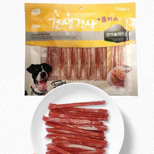 슬라이스 연어 300g 강아지보상간식 반려견훈련간식 강아지간식껌 강아지육포간식