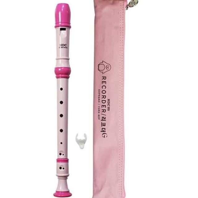 리코더 핑크 학생리코더 리코더케이스 리코더악기 소프라노리코더