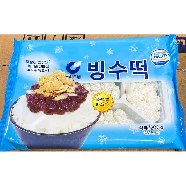 스위트웰 빙수떡 200g 업소용 주방재료 식당 빙수 토핑