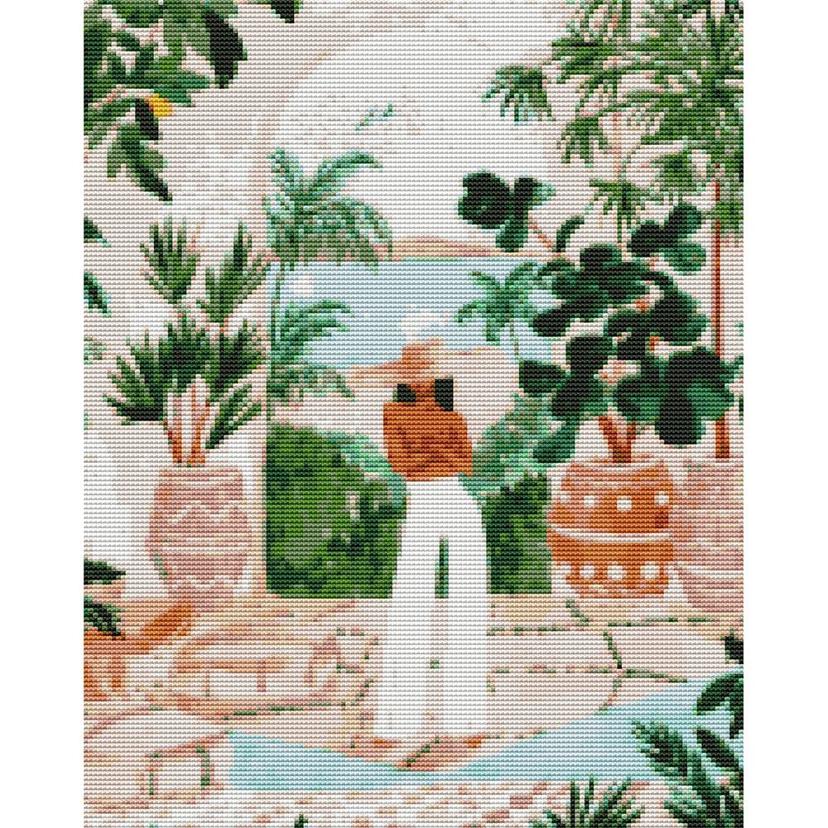 하모니아트 보석십자수 40x50 - 모로코에서
