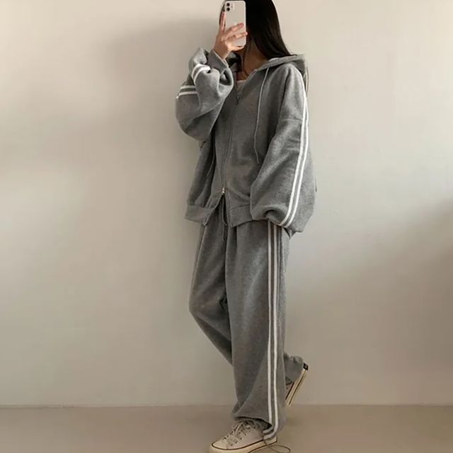 후드 셋업 여성운동복 츄리닝 트레이닝셋업 트레이닝집업 바지 밴딩바지 운동복 여자