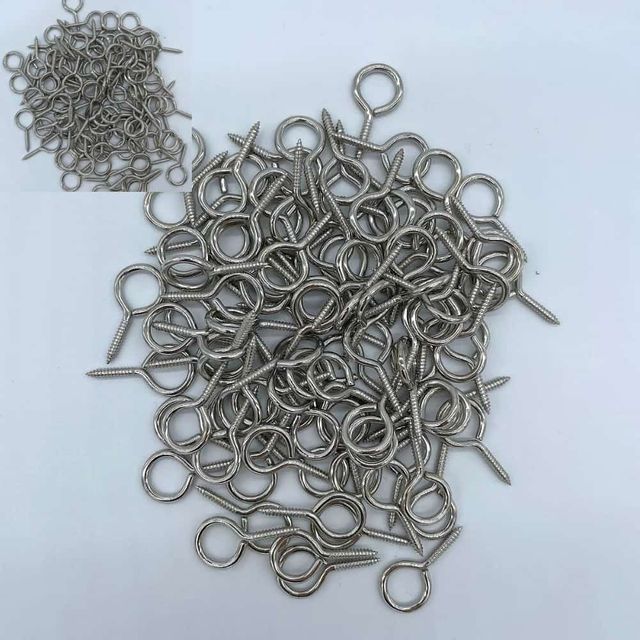 양눈나사 부착고리 후크 부속용품 피스고리 26mm 원형고리나사 고리핀 물음표나사 스크류나사