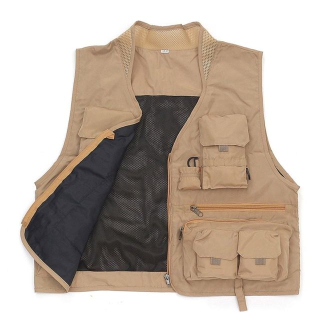 엑티브 멀티포켓 레저조끼 브라운 XXXL