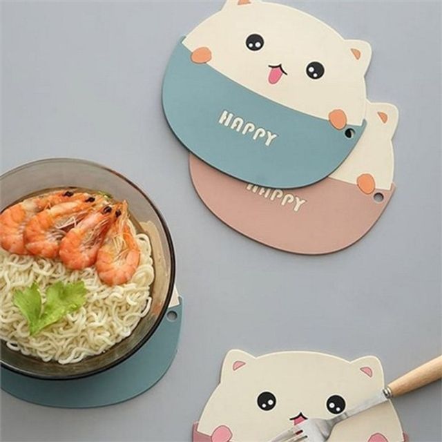 미끄럼 실리콘 냄비 받침대 내열 주방 냄비 도톰한 깔개