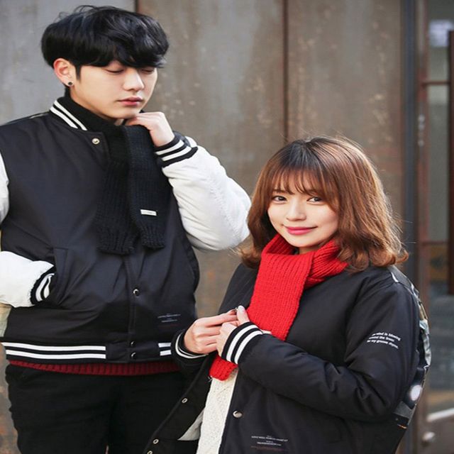 남여공용 겨울 미니목도리 슬림목도리 휴대커플목도리