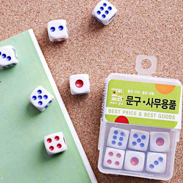 주사위 세트 게임용 주사위 트레이 포함 - 보드게임 필수