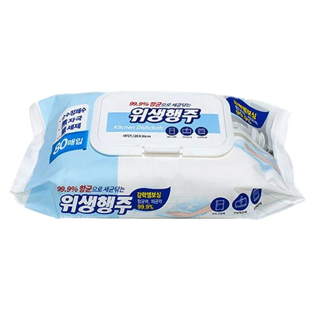 클린업 위생 행주 80매, 일회용 청소 수건