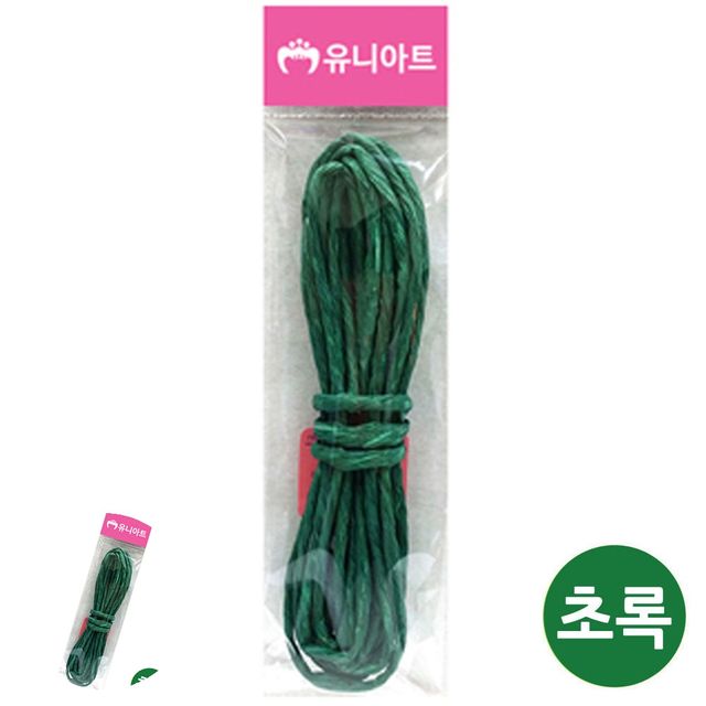 예쁜끈 포장용끈 칼라 지끈 4mm 초록