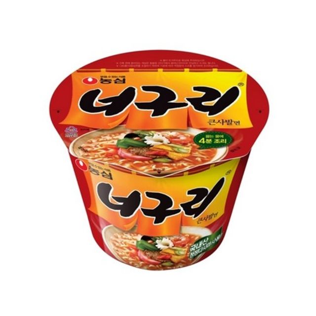 농심 너구리 큰사발면 16개입 BOX - 컵라면 대용량