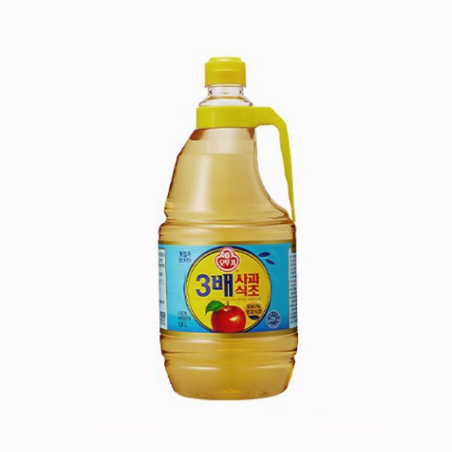 오뚜기 3배 사과식초 1.8L, 과일 향미 풍부한 프리미엄 식초로 샐러드 및 드레싱에 특화