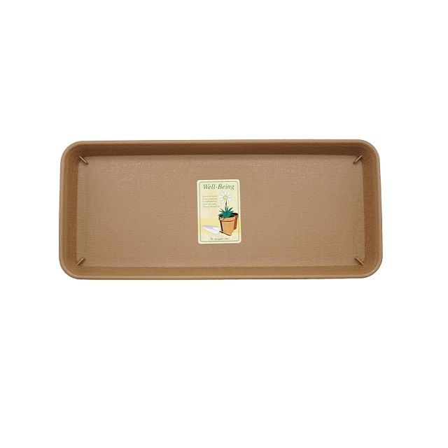 직사각화분받침 1호 브라운 30.3x2.8x13.2cm - 안정적인 식물 받침대