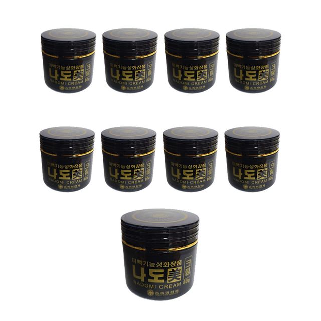나도미크림 80g x 9개 - 경제적인 피부 보습 패키지