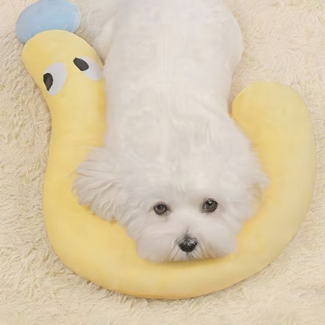 고양이 반려동물 베개 푹신한 강아지 베개 목베개 쿠션 수면
