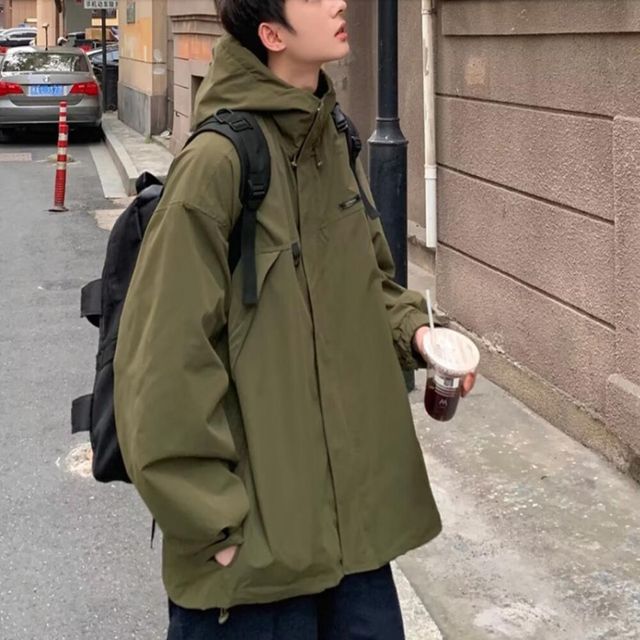 남녀 공용 하프야상 점퍼, 여유로운 핏으로 데일리 스타일링