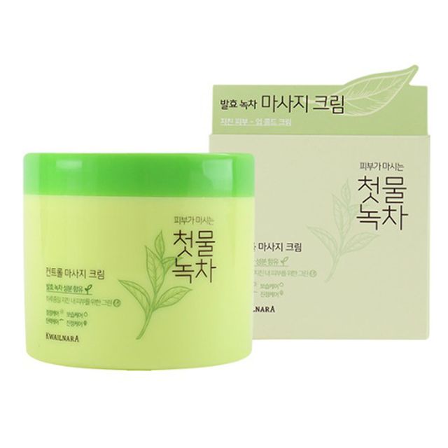 과일나라 여자마사지 첫물녹차 마사지 크림 300g - 보습 진정 케어