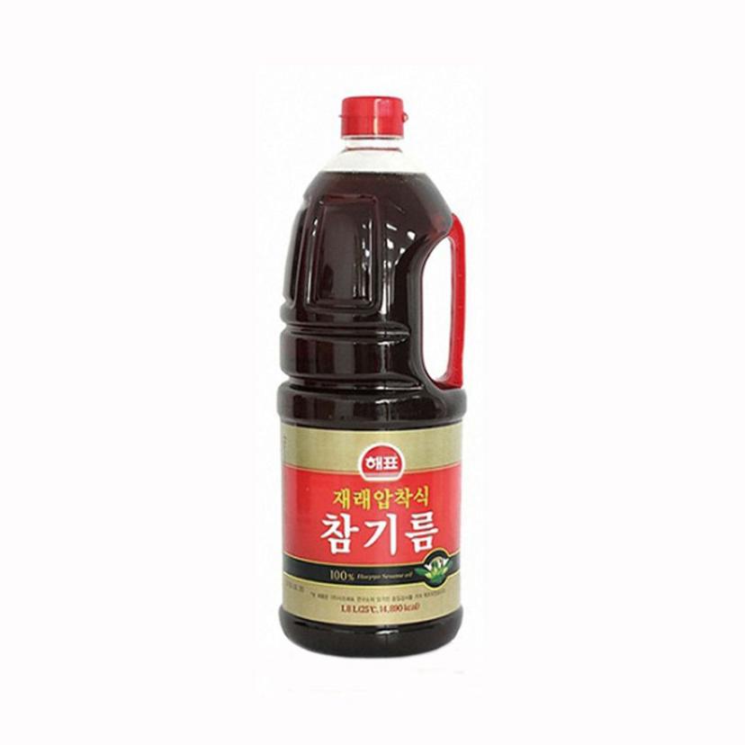 해표 재래식 압착 참기름 1.8리터 대용량 주방 필수품