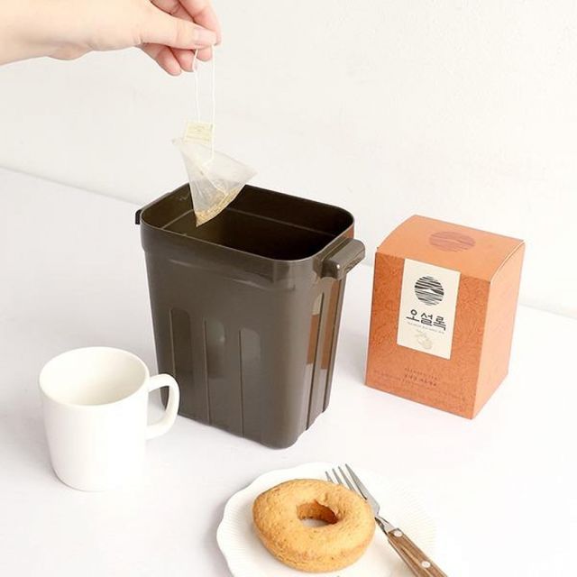 디자인 쓰레기통 모던 책상 휴지통 사무실 쓰레기 1.8L