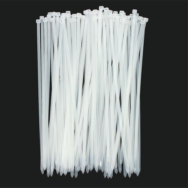 화이트 케이블타이 100p 8.8x600mm 케이블홀더 컴퓨터선정리 전기선정리