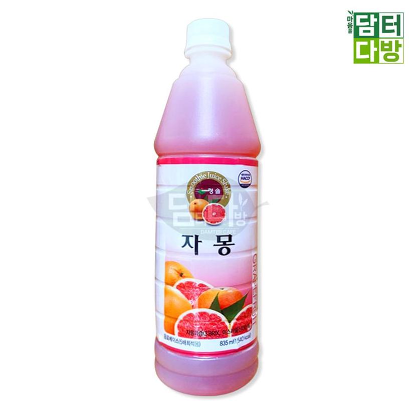 청솔 자몽 원액 835ml 과일 에이드 베이스