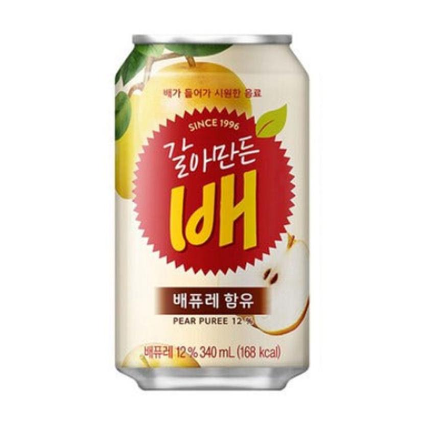 해태 갈아만든배 340ml 24캔 - 시원하고 달콤한 배 음료