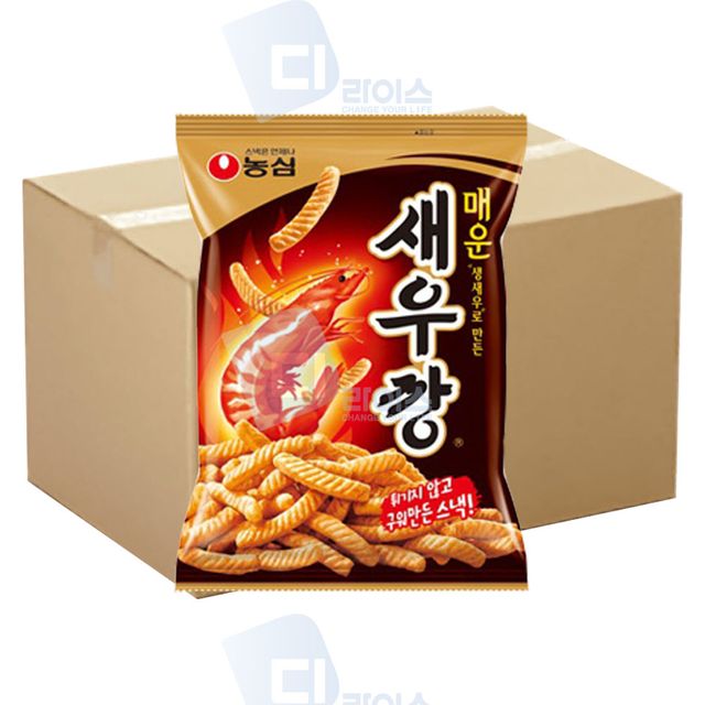 농심 매운새우깡 90g 20봉 대용량 스낵