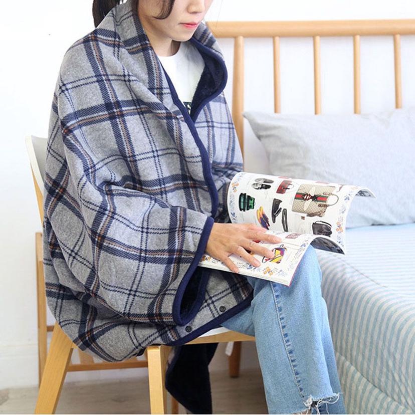 대형 극세사 똑딱이 망또 담요 무릎담요 숄