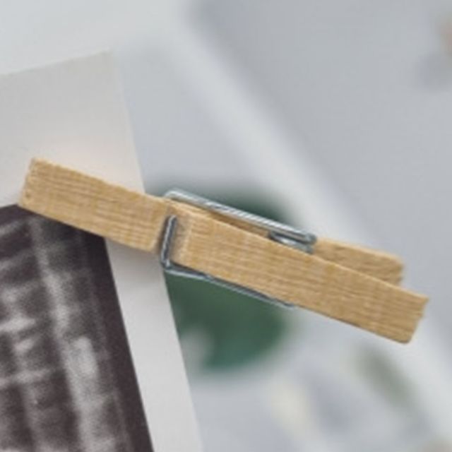 미니 나무집게 인테리어 소품 엽서 사진 집게 2.5cm