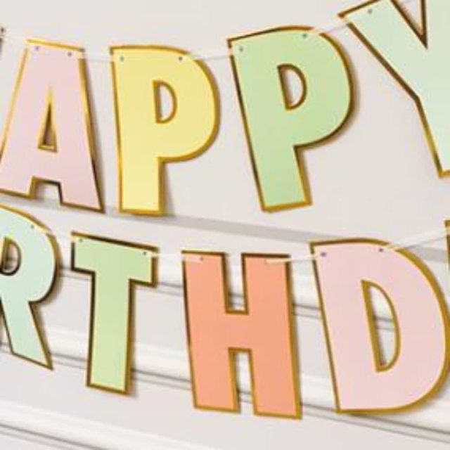 마카롱 생일파티 가랜드, 생일 장식 소품