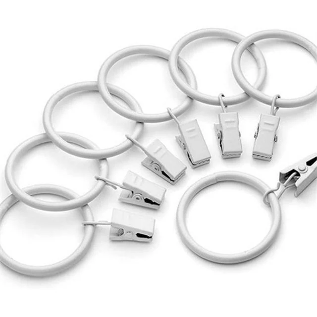커튼 집게링 25mm20pcs 커튼 집게형 고리 부자재 원형 악세사리 링커
