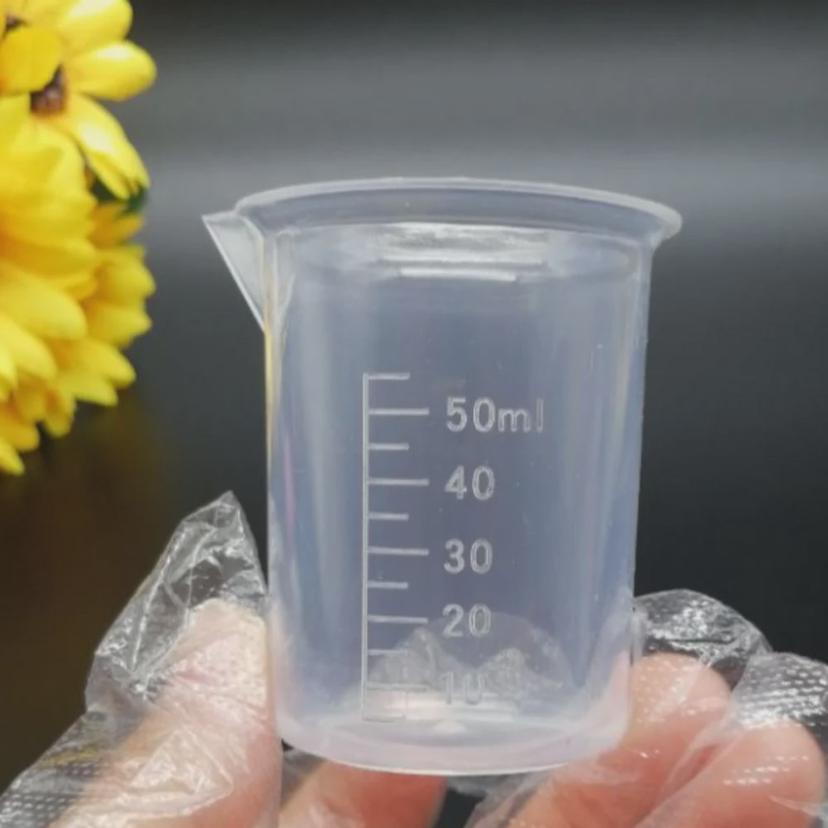 50ml 투명 계량컵 - 주방 및 실험용 미니 계량컵